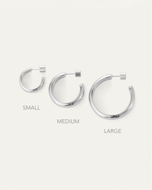 Jenny Bird Natural Staple Hoop Earrings - Small