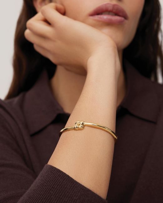 Jenny Bird Natural Slim Woven Square Bangle