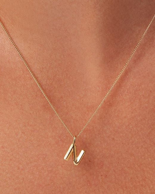 Jenny Bird White Monogram Necklace - N