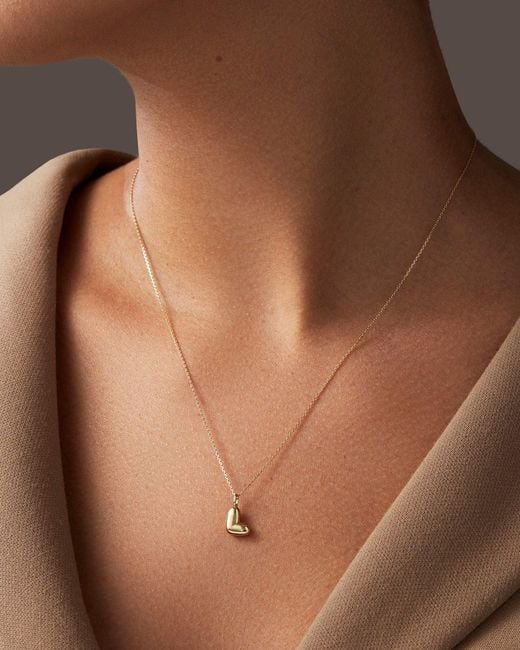 Jenny Bird Natural 14k Gold Bubble Letter Necklace - L