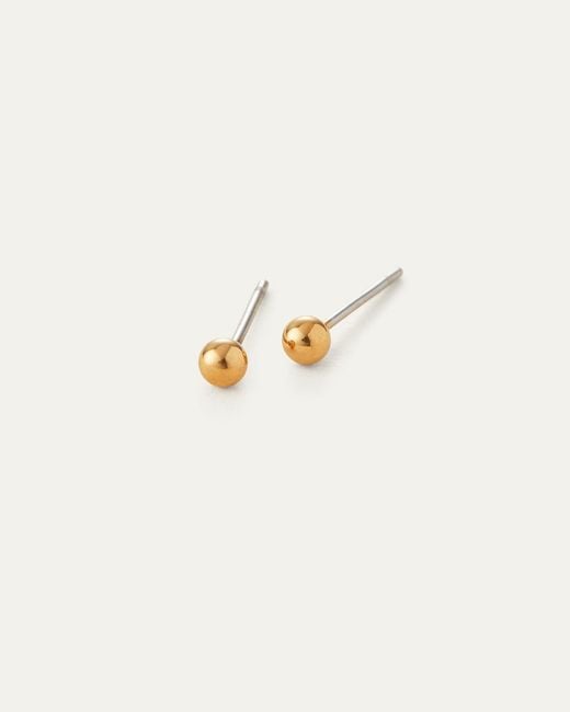 Jenny Bird White Micro Stud Earrings