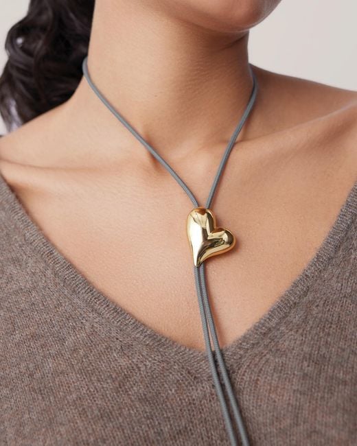 Jenny Bird Natural Art Heart Bolo Tie