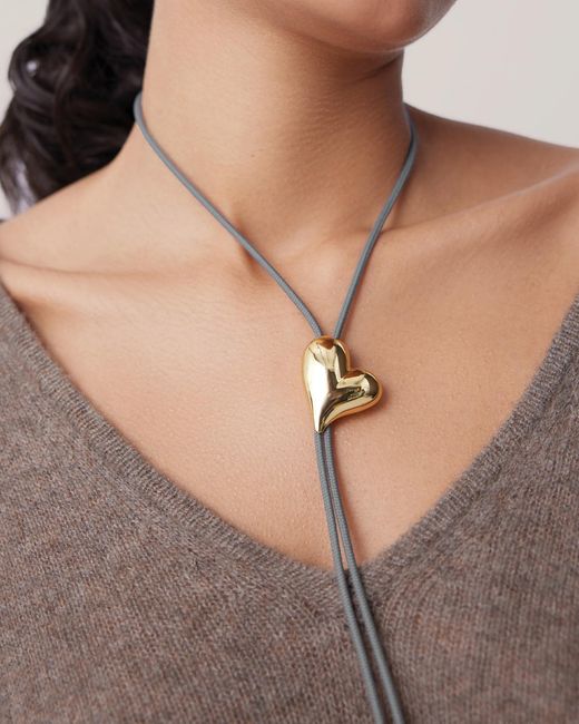 Jenny Bird Natural Art Heart Bolo Tie
