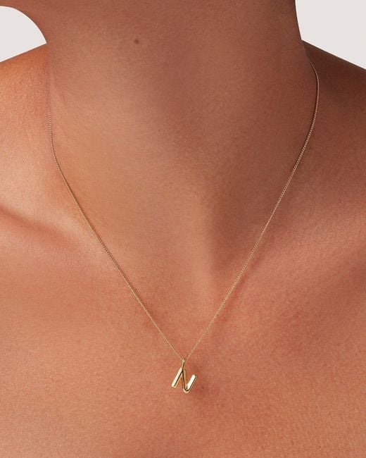 Jenny Bird White Monogram Necklace - N