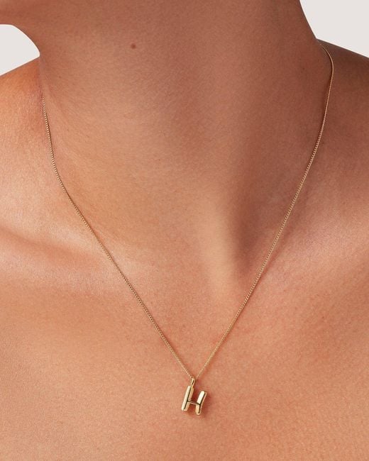 Jenny Bird Natural Monogram Necklace - H
