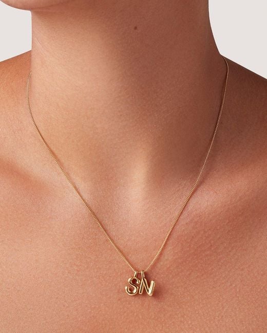 Jenny Bird Natural Monogram Necklace - S