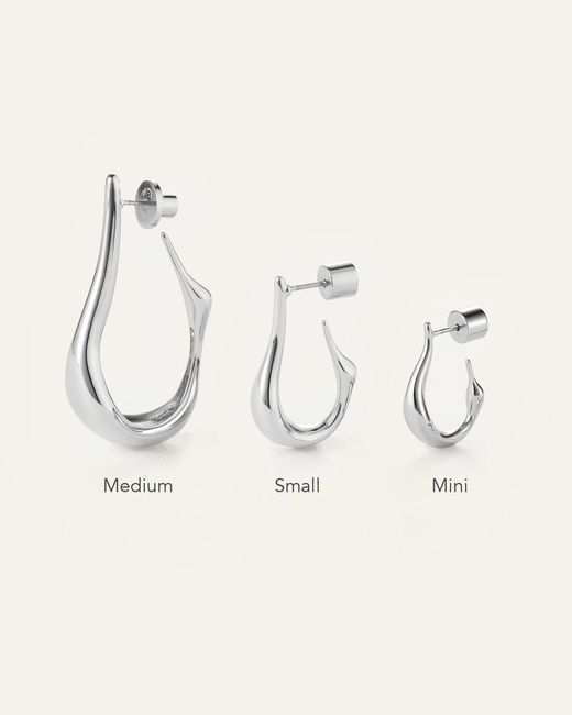 Jenny Bird Natural Colette Hoop Earrings - Small
