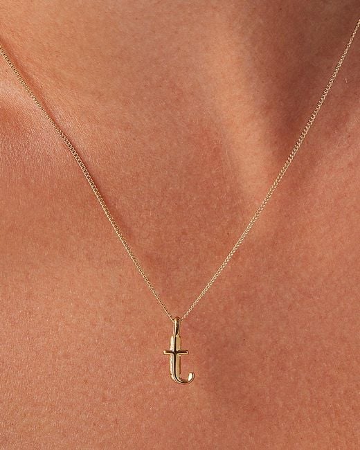 Jenny Bird Natural Monogram Necklace - T
