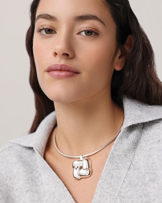 Jenny Bird Natural Woven Square Collar
