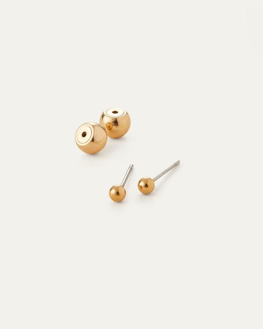 Jenny Bird White Micro Stud Earrings