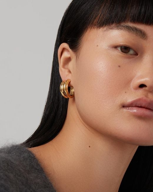 Jenny Bird Metallic Lennon Hoop Earrings