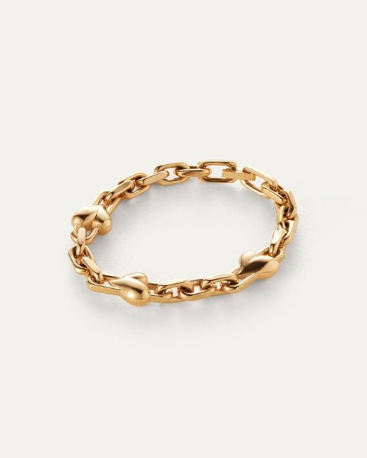 Jenny Bird Metallic Art Heart Chain Bracelet