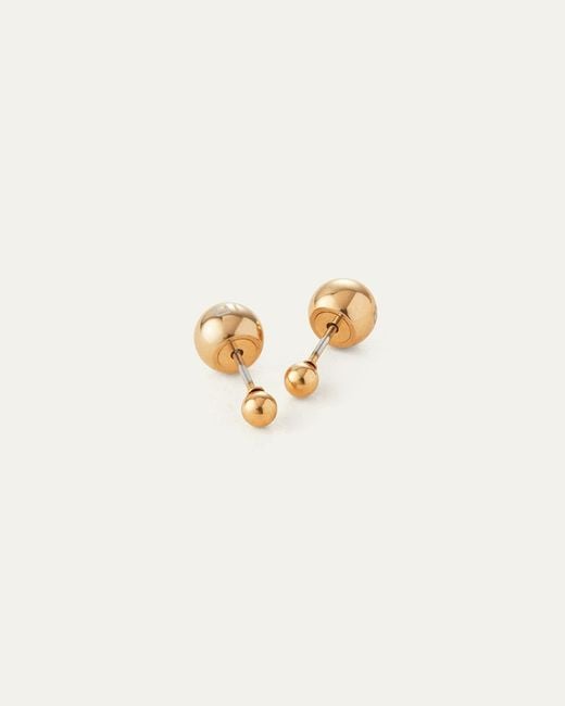 Jenny Bird White Micro Stud Earrings