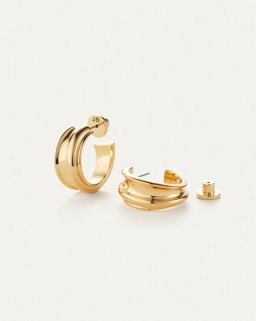 Jenny Bird Metallic Lennon Hoop Earrings