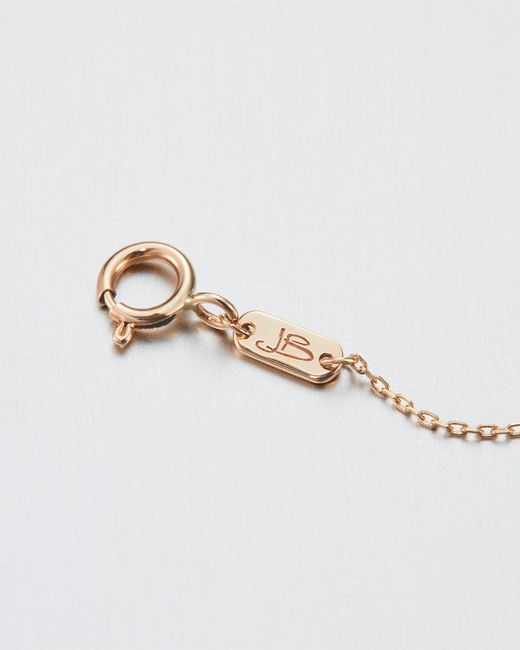 Jenny Bird White 10k Stacked Baguette Diamond Necklace