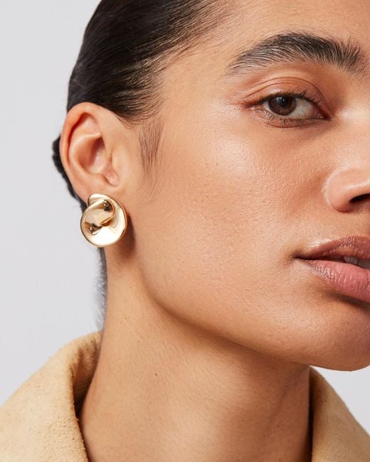 Jenny Bird Natural Rio Button Earrings
