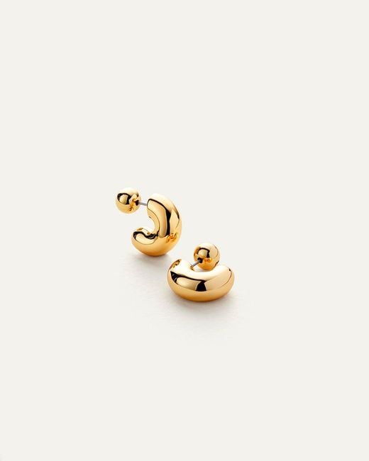 Jenny Bird Metallic Tome Hoops - Small