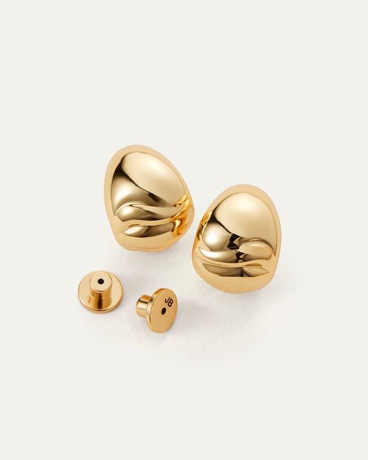 Jenny Bird Metallic Nelle Hoop Earrings