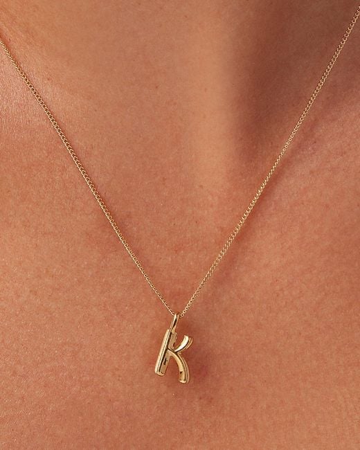 Jenny Bird Natural Monogram Necklace - K