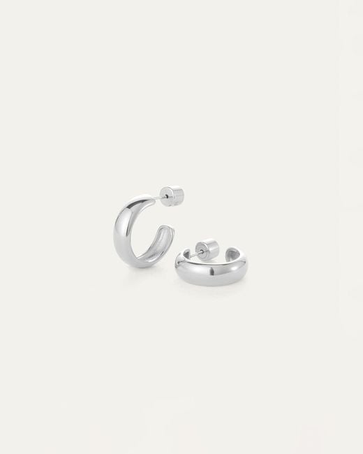 Jenny Bird Natural Staple Hoop Earrings - Small