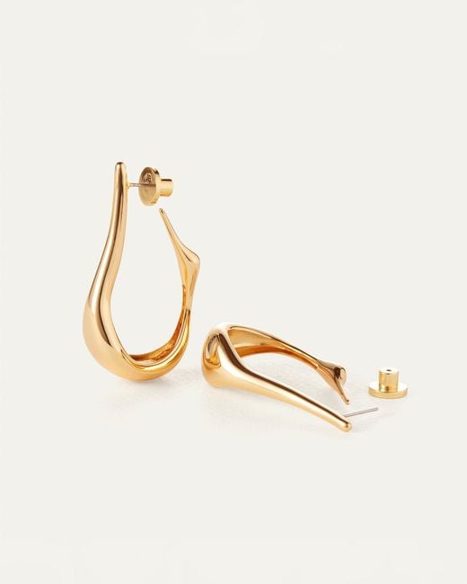 Jenny Bird Metallic Colette Hoop Earrings - Medium