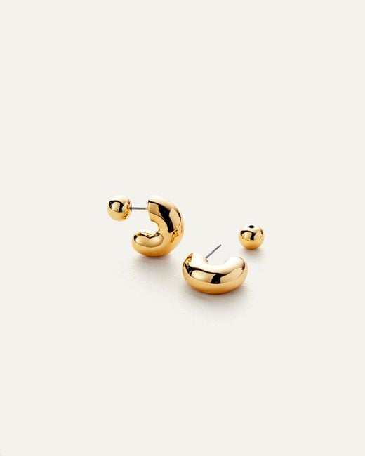 Jenny Bird Metallic Tome Hoops - Small