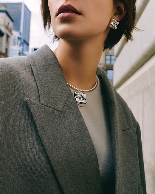 Jenny Bird Natural Woven Square Collar
