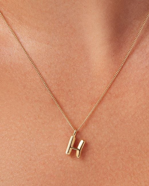 Jenny Bird Natural Monogram Necklace - H