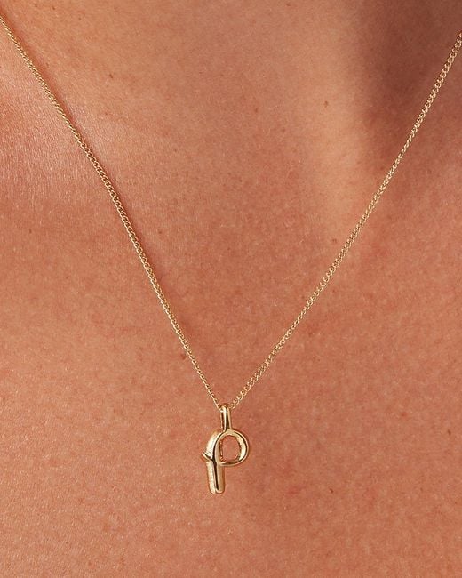 Jenny Bird White Monogram Necklace - P