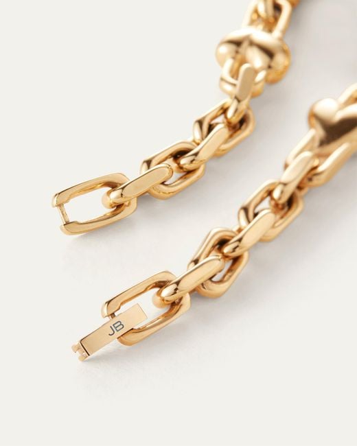 Jenny Bird Metallic Art Heart Chain Bracelet