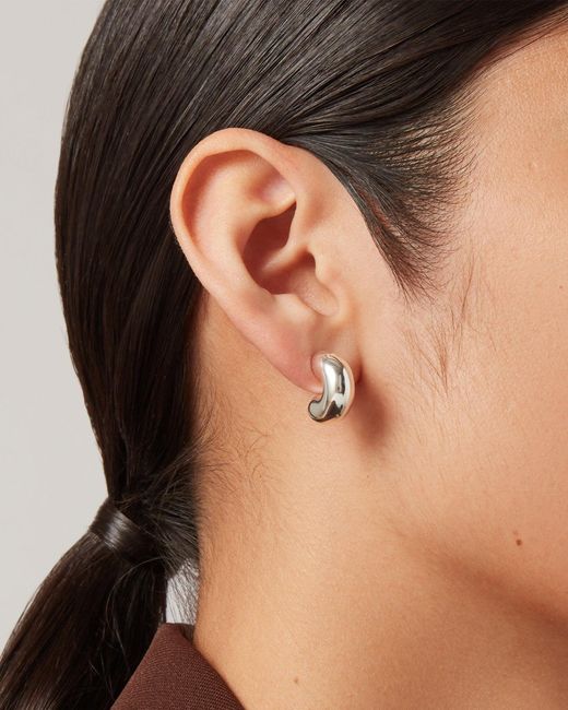Jenny Bird White Tome Hoops - Small