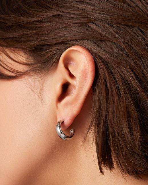 Jenny Bird Natural Staple Hoop Earrings - Small