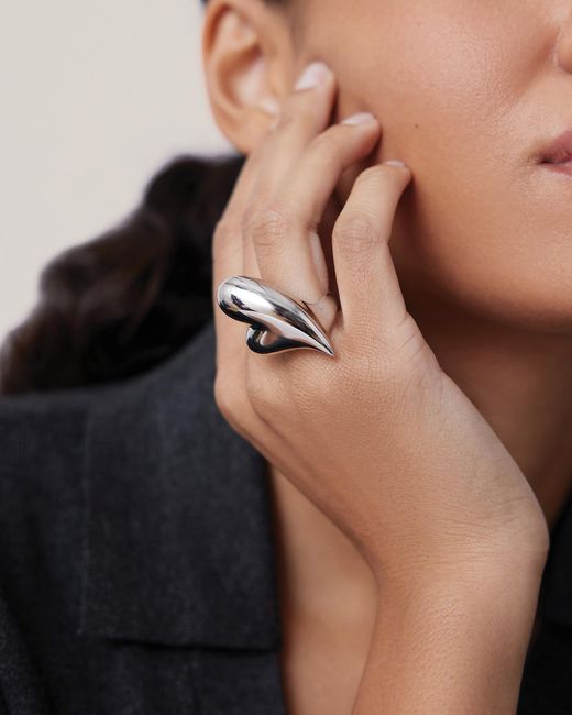 Jenny Bird Multicolor Puffy Heart Ring