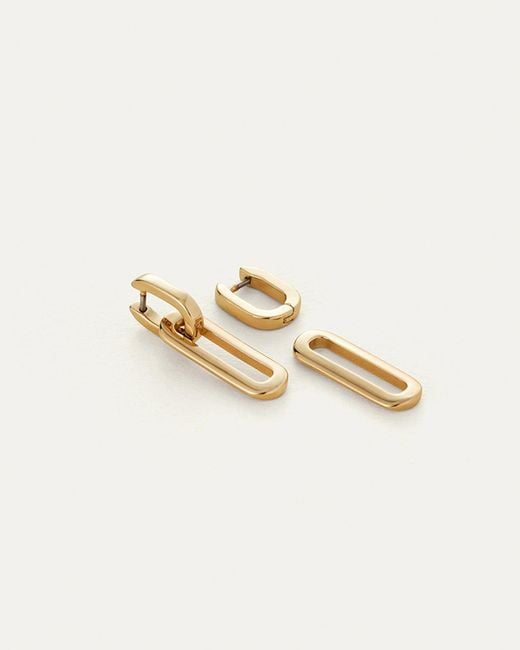 Jenny Bird White Teeni Detachable Link Earrings
