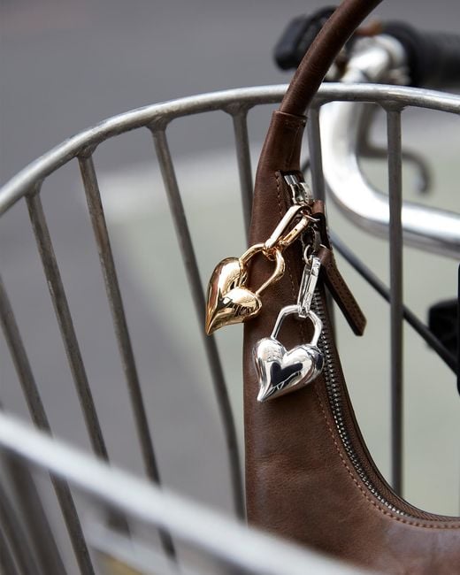 Jenny Bird Natural Padlock Heart Charm