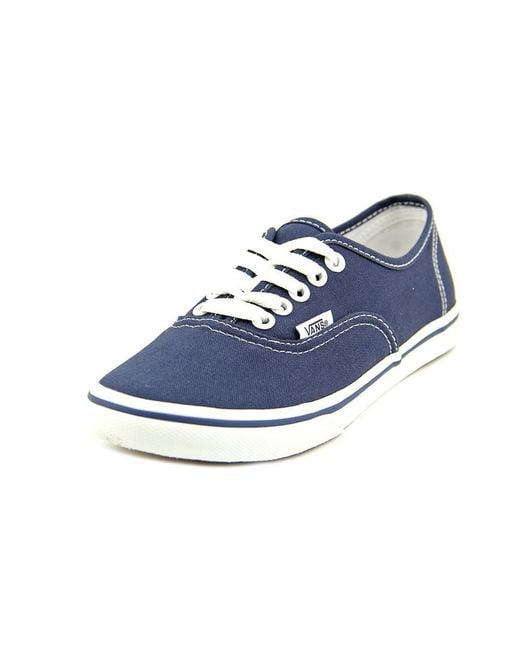 vans authentic lo pro blue sneakers