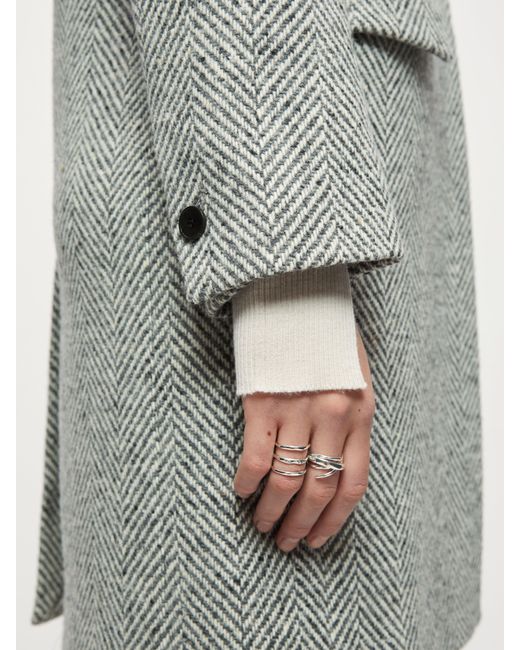 jigsaw herringbone coat