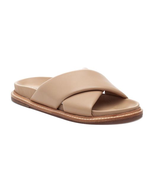 J/Slides Roland Sandal Sand Leather in Tan (Natural) Lyst