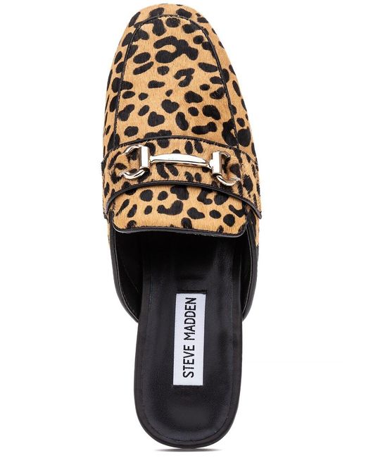 steve madden mules leopard