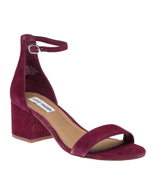 Steve Madden Irene Berry Suede Sandal 