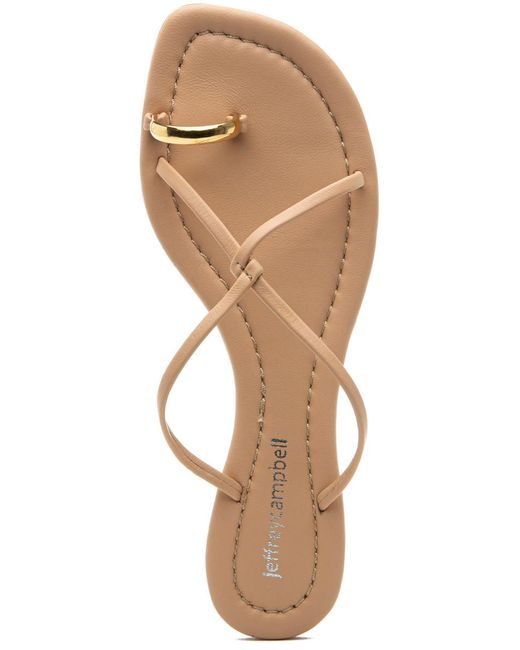 Jeffrey Campbell Natural Pacifico Sandal Beige Gold Leather