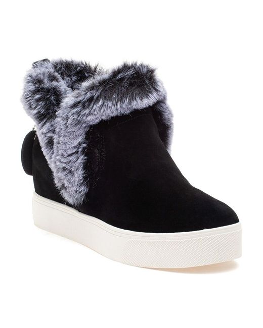j slide fur sneakers
