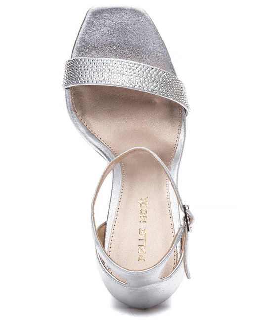 pelle moda silver sandals