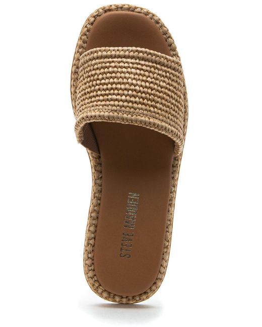 Steve Madden "Steve Madden Boardwalk Sandal Natural Raffia