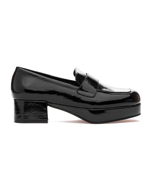 Jeffrey Campbell Leather Student Loafer Black Patent - Lyst