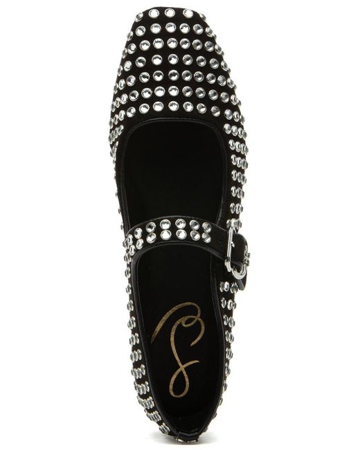 Sam Edelman Black "Sam Edelman Michaela Gem Mary Jane Flat Suede