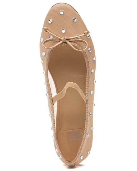 Jeffrey Campbell Releve Mary Jane Flat Natural Mesh