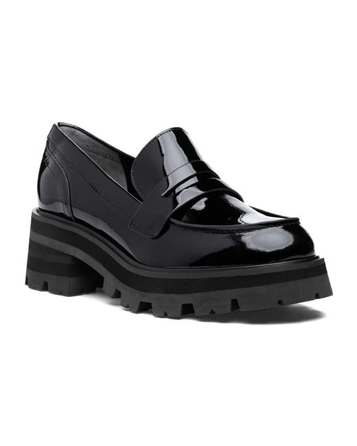 Marc Fisher Latika Loafer Black Patent Leather | Lyst