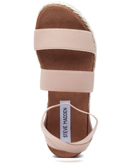 Steve Madden Leather Kimmie Sandal Blush Lyst