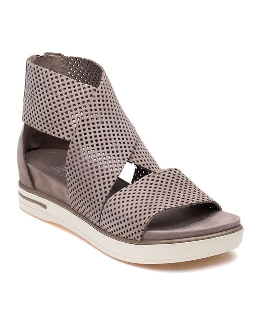 Eileen Fisher Multicolor Sport 2 Earth Perforated Suede Sandal
